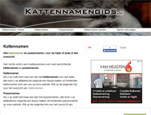 Tablet Screenshot of kattennamengids.nl